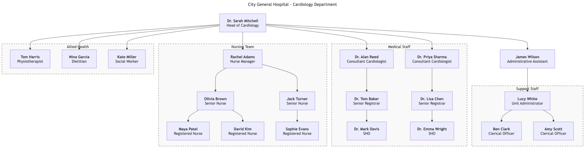 Organization Chart - AI Chatbot